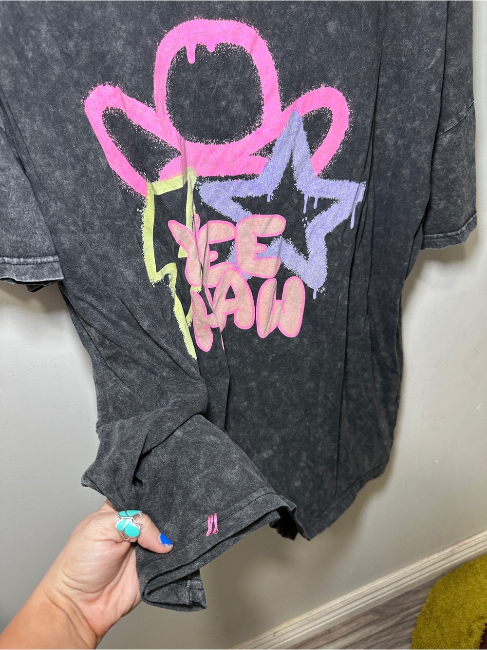Acid Wash Oversized Tee - Picture 6 of 8